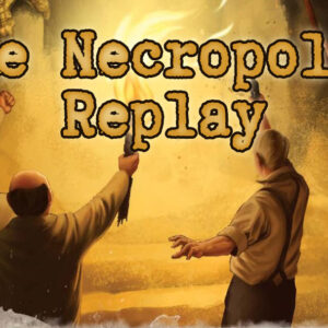 Call of Cthulhu The Necropolis, Four investigators look up at something in the Egyptian desert
